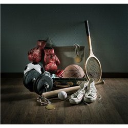 Спортивные атрибуты - Фотообои спорт - Модульная картины, Репродукции, Декоративные панно, Декор стен