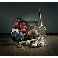 Портреты картины репродукции на заказ - Спортивные атрибуты - Фотообои спорт