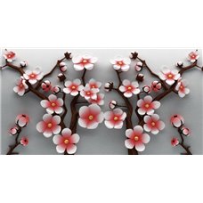 Картина на холсте по фото Модульные картины Печать портретов на холсте 3D сакура - 3D фотообои|3D цветы