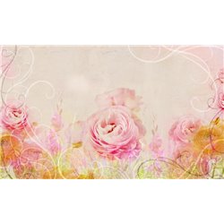 Узор с розами - Фотообои Фрески|Фрески на кухню - Модульная картины, Репродукции, Декоративные панно, Декор стен