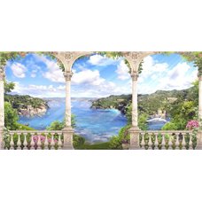 Картина на холсте по фото Модульные картины Печать портретов на холсте Красивый вид на море - Фотообои Расширяющие пространство