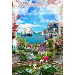 Корабль - Фотообои Фрески|Фрески на кухню - Модульная картины, Репродукции, Декоративные панно, Декор стен