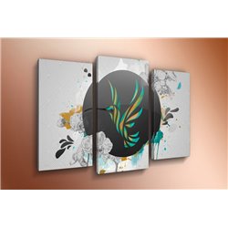 Модульная картина на стекле - m-002473 - Модульная картины, Репродукции, Декоративные панно, Декор стен