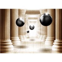 Портреты картины репродукции на заказ - Черные шары - 3D фотообои