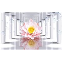 Портреты картины репродукции на заказ - Лилия среди колонн - 3D фотообои