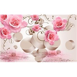 Цветочная игра - 3D фотообои - Модульная картины, Репродукции, Декоративные панно, Декор стен
