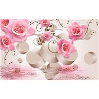 Портреты картины репродукции на заказ - Цветочная игра - 3D фотообои