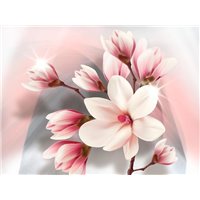 Ветка магнолии - 3D фотообои