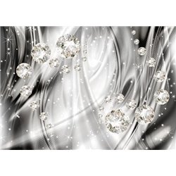 Серебряное сияние - 3D фотообои|3Д обои для зала - Модульная картины, Репродукции, Декоративные панно, Декор стен