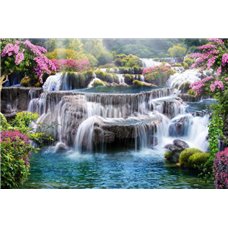 Картина на холсте по фото Модульные картины Печать портретов на холсте Водопады - Фотообои природа