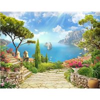 Портреты картины репродукции на заказ - Спуск к морю - Фотообои Фрески|Фрески на кухню
