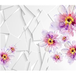 Акварель и геометрия - 3D фотообои - Модульная картины, Репродукции, Декоративные панно, Декор стен