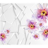 Портреты картины репродукции на заказ - Акварель и геометрия - 3D фотообои