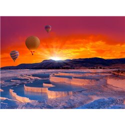 Полет на закате - Фотообои природа - Модульная картины, Репродукции, Декоративные панно, Декор стен
