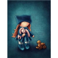 Портреты картины репродукции на заказ - Любимые игрушки - Фотообои детские
