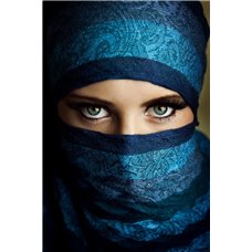 Картина на холсте по фото Модульные картины Печать портретов на холсте Восточные глаза - Фотообои люди