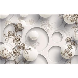 Гармоничное сочетание - 3D фотообои|3Д обои для зала - Модульная картины, Репродукции, Декоративные панно, Декор стен