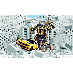 Бамблби - 3D фотообои - Модульная картины, Репродукции, Декоративные панно, Декор стен