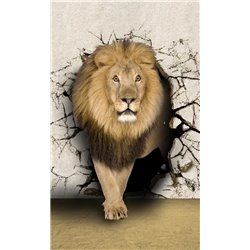 Красивый лев - 3D фотообои - Модульная картины, Репродукции, Декоративные панно, Декор стен
