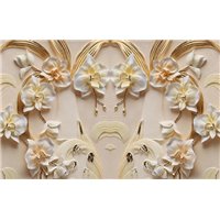 Портреты картины репродукции на заказ - Фарфоровые цветы - 3D фотообои|3D цветы