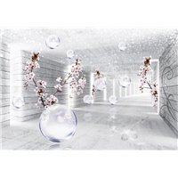 Портреты картины репродукции на заказ - Коридор с пузырями - 3D фотообои