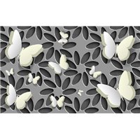Портреты картины репродукции на заказ - Декоративные бабочки - 3D фотообои
