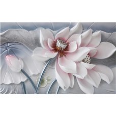 Картина на холсте по фото Модульные картины Печать портретов на холсте Кувшинки лотоса - 3D фотообои|3D цветы