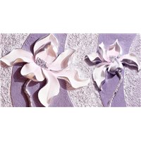 Портреты картины репродукции на заказ - Нежные лепестки - 3D фотообои|3D цветы