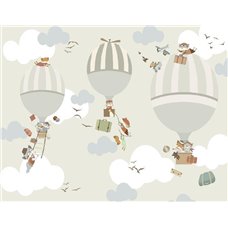 Картина на холсте по фото Модульные картины Печать портретов на холсте Путешествие на шарах - Дизайнерские