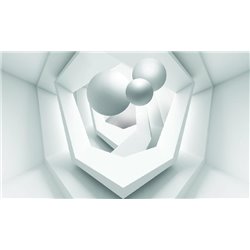 Белые шары - 3D фотообои|Стереоскопические обои - Модульная картины, Репродукции, Декоративные панно, Декор стен