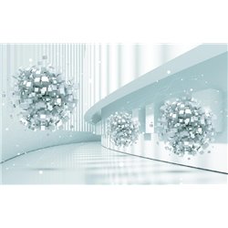 Кубические шары - 3D фотообои|3D фигуры - Модульная картины, Репродукции, Декоративные панно, Декор стен
