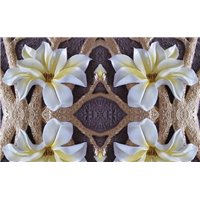 Портреты картины репродукции на заказ - Отражение цветов - 3D фотообои