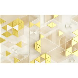 Золотые фигуры - 3D фотообои|3D фигуры - Модульная картины, Репродукции, Декоративные панно, Декор стен