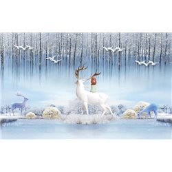 Северные олени - Фотообои Животные - Модульная картины, Репродукции, Декоративные панно, Декор стен
