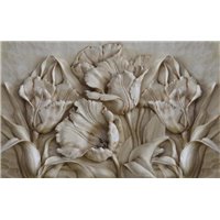 Портреты картины репродукции на заказ - Архитектурная лепка на стене - 3D фотообои|3D цветы