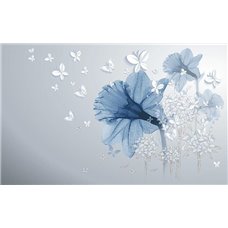 Картина на холсте по фото Модульные картины Печать портретов на холсте Белые бабочки - 3D фотообои|3Д обои на кухню