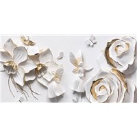 Портреты картины репродукции на заказ - Ангелы собирают нектар - 3D фотообои|3D цветы
