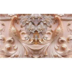 Райские птицы - 3D фотообои|3Д обои для зала - Модульная картины, Репродукции, Декоративные панно, Декор стен