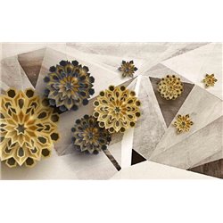 Деревянные цветы - 3D фотообои|3D цветы - Модульная картины, Репродукции, Декоративные панно, Декор стен