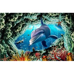 На морском дне - 3D фотообои - Модульная картины, Репродукции, Декоративные панно, Декор стен