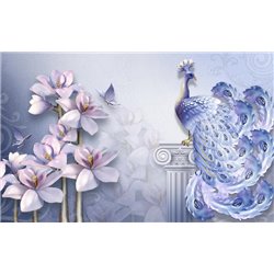 Прекрасный павлин - 3D фотообои - Модульная картины, Репродукции, Декоративные панно, Декор стен