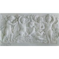 Портреты картины репродукции на заказ - Ангелы с виноградом - 3D фотообои