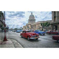 Картина на холсте по фото Модульные картины Печать портретов на холсте Парад автомобилей - Фотообои Техника и транспорт