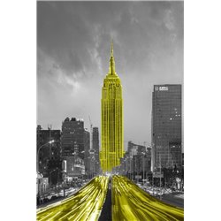 Ночной мегаполис - 3D фотообои|3Д обои для зала - Модульная картины, Репродукции, Декоративные панно, Декор стен