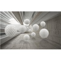 Портреты картины репродукции на заказ - Колючие 3d сферы - 3D фотообои|3D расширяющие пространство