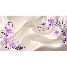 Картина на холсте по фото Модульные картины Печать портретов на холсте Фиолетовые розы - 3D фотообои|3Д обои в спальню