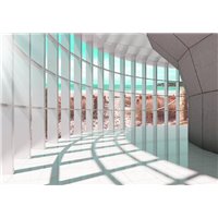 Портреты картины репродукции на заказ - Свет и природа бирюза - 3D фотообои|3Д обои на кухню