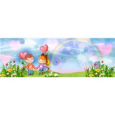 Картина на холсте по фото Модульные картины Печать портретов на холсте Влюбленное настроение - Фотообои детские