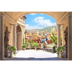 Вид на город - Фотообои Фрески - Модульная картины, Репродукции, Декоративные панно, Декор стен