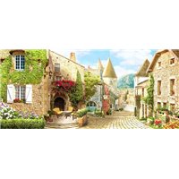 Старинная улочка - Фотообои Фрески|Фрески на кухню